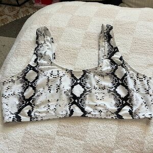 Snake Print bikini top